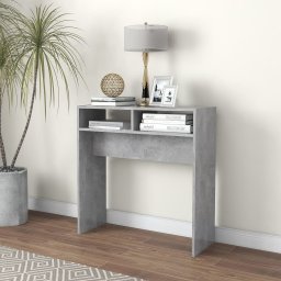 Gossi masa consola, gri beton, 78x30x80 cm, pal