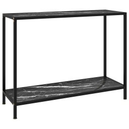 Gossi masa consola, negru, 100 x 35 x 75 cm, sticla securizata