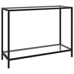 Gossi masa consola, transparent, 100 x 35 x 75 cm, sticla securizata
