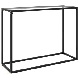 Gossi masa consola, transparent, 100x35x75 cm, sticla securizata