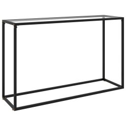 Gossi masa consola, transparent, 120x35x75 cm, sticla securizata