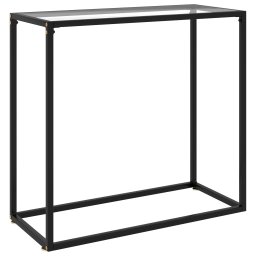 Gossi masa consola, transparent, 80x35x75 cm, sticla securizata