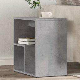 Gossi masa laterala, 2 buc., gri beton, 50x30x50 cm, pal