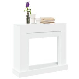 Gossi masca de semineu, alb, 100x30x87,5 cm, lemn prelucrat