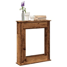 Gossi masca de semineu, lemn vechi, 75x20x87,5 cm, lemn prelucrat