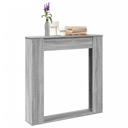 Gossi masca de semineu, sonoma gri, 100x20x100 cm, lemn prelucrat