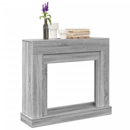 Gossi masca de semineu, sonoma gri, 100x30x87,5 cm, lemn prelucrat