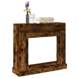 Gossi masca de semineu, stejar fumuriu 100x30x87,5 cm, lemn prelucrat