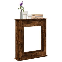 Gossi masca de semineu, stejar fumuriu 75x20x87,5 cm, lemn prelucrat