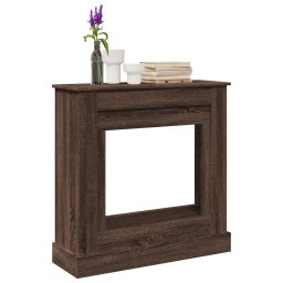 Gossi masca de semineu, stejar maro, 90x30x90 cm, lemn prelucrat