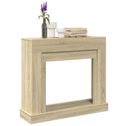 Gossi masca de semineu, stejar sonoma, 100x30x87,5 cm, lemn prelucrat