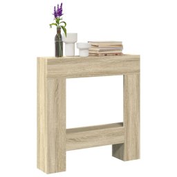 Gossi masca de semineu, stejar sonoma, 81x18x82 cm, lemn prelucrat