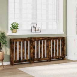 Gossi masca pentru calorifer stejar fumuriu 205x21,5x83,5 cm lemn