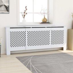 Gossi masca pentru calorifer, alb, 205 cm, mdf
