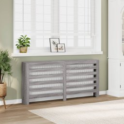 Gossi masca pentru calorifer, gri sonoma, 175x20x82 cm lemn prelucrat