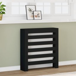 Gossi masca pentru calorifer, negru, 78x20x82 cm, lemn prelucrat