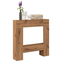 Gossi masca semineu, stejar artizanal, 81x18x82 cm, lemn prelucrat