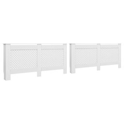 Gossi masti de calorifer, 2 buc., alb, 172 x 19 x 81,5 cm, mdf