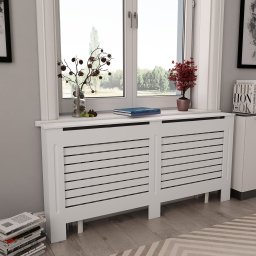 Gossi masti de calorifer, 2 buc., alb, 172 x 19 x 81,5 cm, mdf