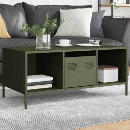 Gossi masuta cafea verde masliniu otel laminat la rece
