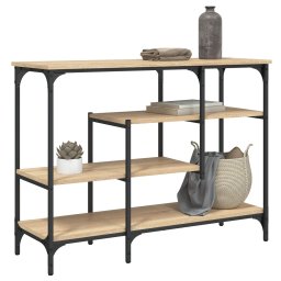 Gossi masuta consola cu rafturi, stejar sonoma, 100x35x75 cm