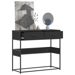 Gossi masuta consola, negru, 90x35x80 cm, lemn prelucrat