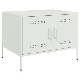 Gossi masuta de cafea, alb, 68x50x50,5 cm, otel laminat la rece