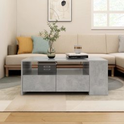 Gossi masuta de cafea, gri beton, 102x55x42 cm, lemn prelucrat