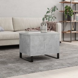 Gossi masuta de cafea, gri beton, 60x44,5x45 cm, lemn prelucrat