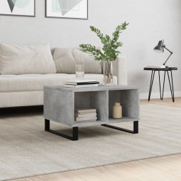 Gossi masuta de cafea, gri beton, 60x50x36,5 cm, lemn compozit