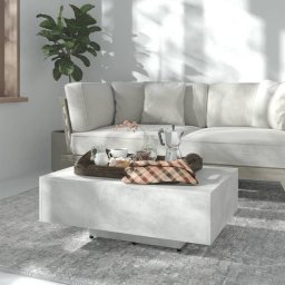 Gossi masuta de cafea, gri beton, 85x55x31 cm, lemn prelucrat