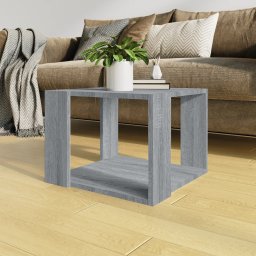Gossi masuta de cafea, gri sonoma, 40x40x30 cm, lemn prelucrat