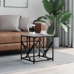Gossi masuta de cafea, gri sonoma, 45x45x47,5 cm, lemn compozit