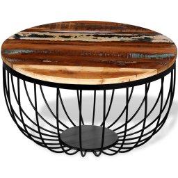 Gossi masuta de cafea, lemn masiv reciclat
