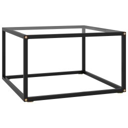 Gossi masuta de cafea, negru, 60x60x35 cm, sticla securizata