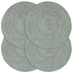 Gossi naproane, 4 buc., verde olive, 38 cm, iuta, simplu, rotund