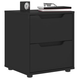 Gossi noptiera "visnes" negru 45x40x50 cm lemn prelucrat