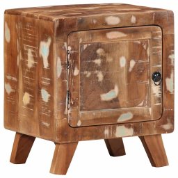 Gossi noptiera 40x32x46 cm lemn masiv recuperat