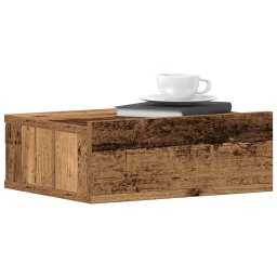 Gossi noptiera plutitoare lemn vechi 40x32x15 cm lemn prelucrat
