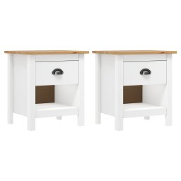 Gossi noptiere hill, 2 buc., 46x35x49,5 cm, lemn masiv de pin