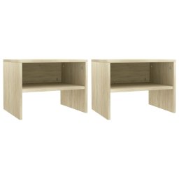 Gossi noptiere, 2 buc., stejar sonoma, 40 x 30 x 30 cm, pal