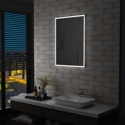 Gossi oglinda cu led de perete de baie, 60 x 80 cm