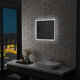 Gossi oglinda cu led de perete pentru baie, 60 x 50 cm
