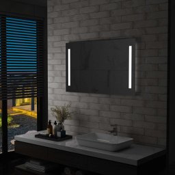 Gossi oglinda cu led pentru perete de baie, 100 x 60 cm