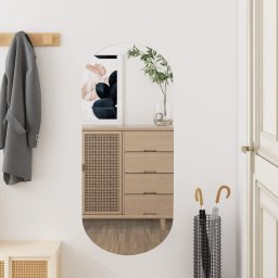 Gossi oglinda de perete, 35x80 cm, oval, sticla
