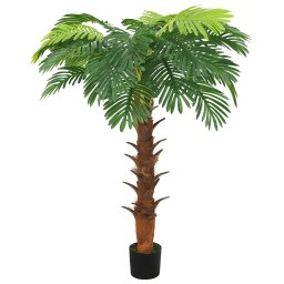 Gossi palmier cycas artificial cu ghiveci, verde, 160 cm