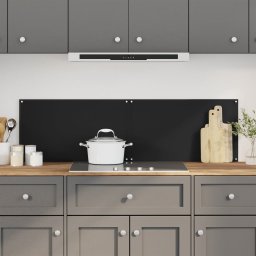 Gossi panou antistropi bucatarie 2 buc. negru 70x50cm sticla securiz.