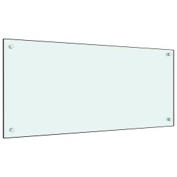 Gossi panou antistropi de bucatarie, alb, 90x40 cm, sticla securizata