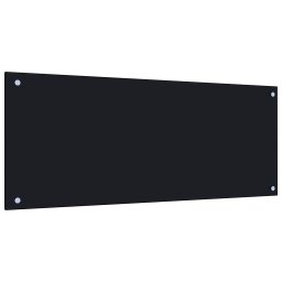 Gossi panou antistropi de bucatarie, negru 100x40cm sticla securizata