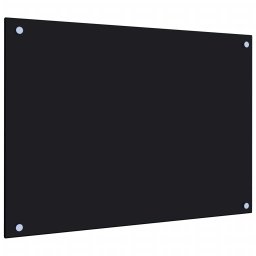 Gossi panou antistropi de bucatarie, negru 70x50 cm sticla securizata